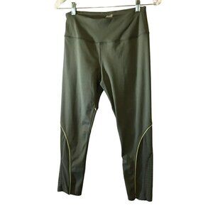 Avia Leggings Mesh Leg Perforated Ankle Athletic Green Women's Size Medium Gym